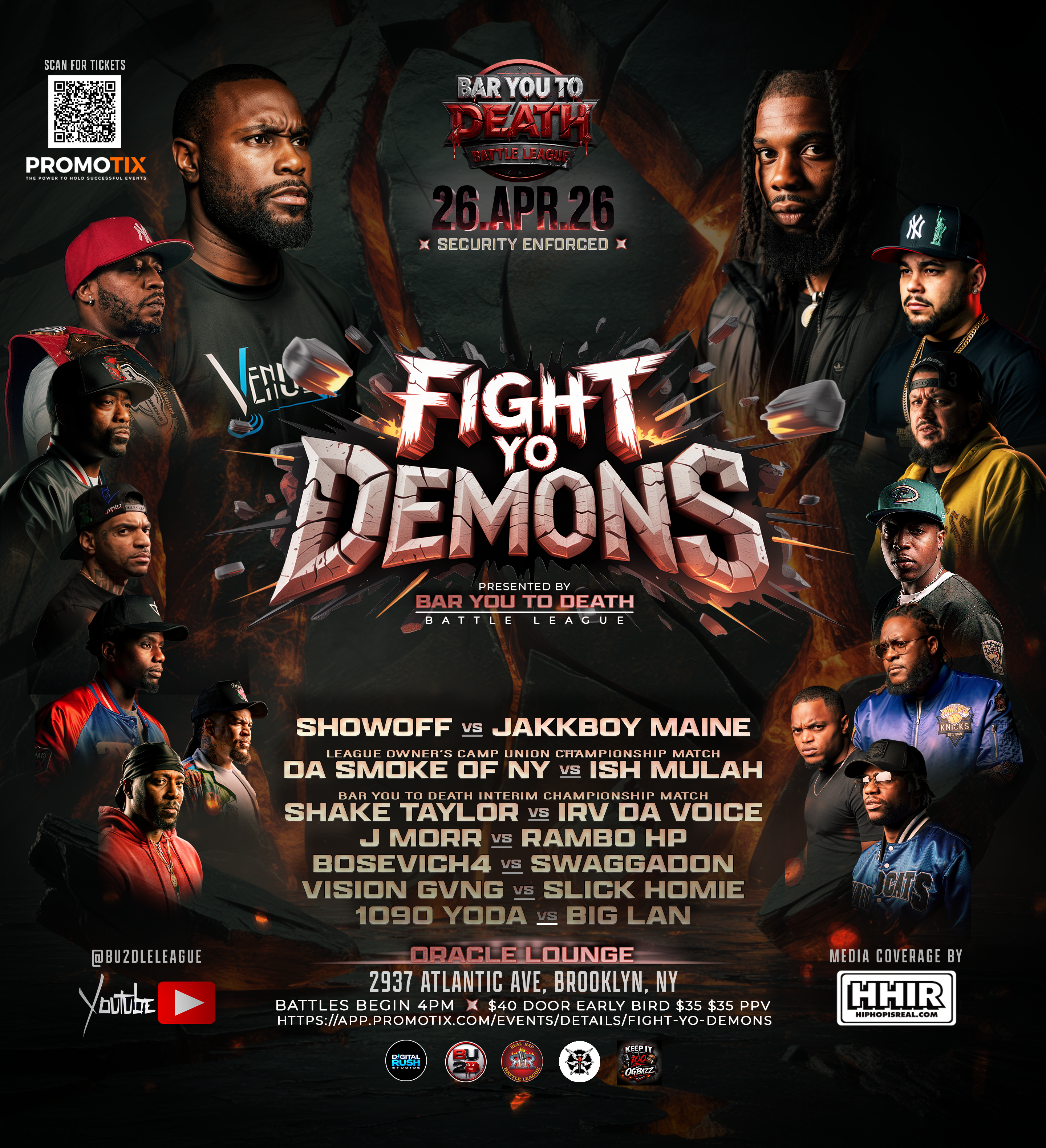 Fight Yo Demons event flyer
